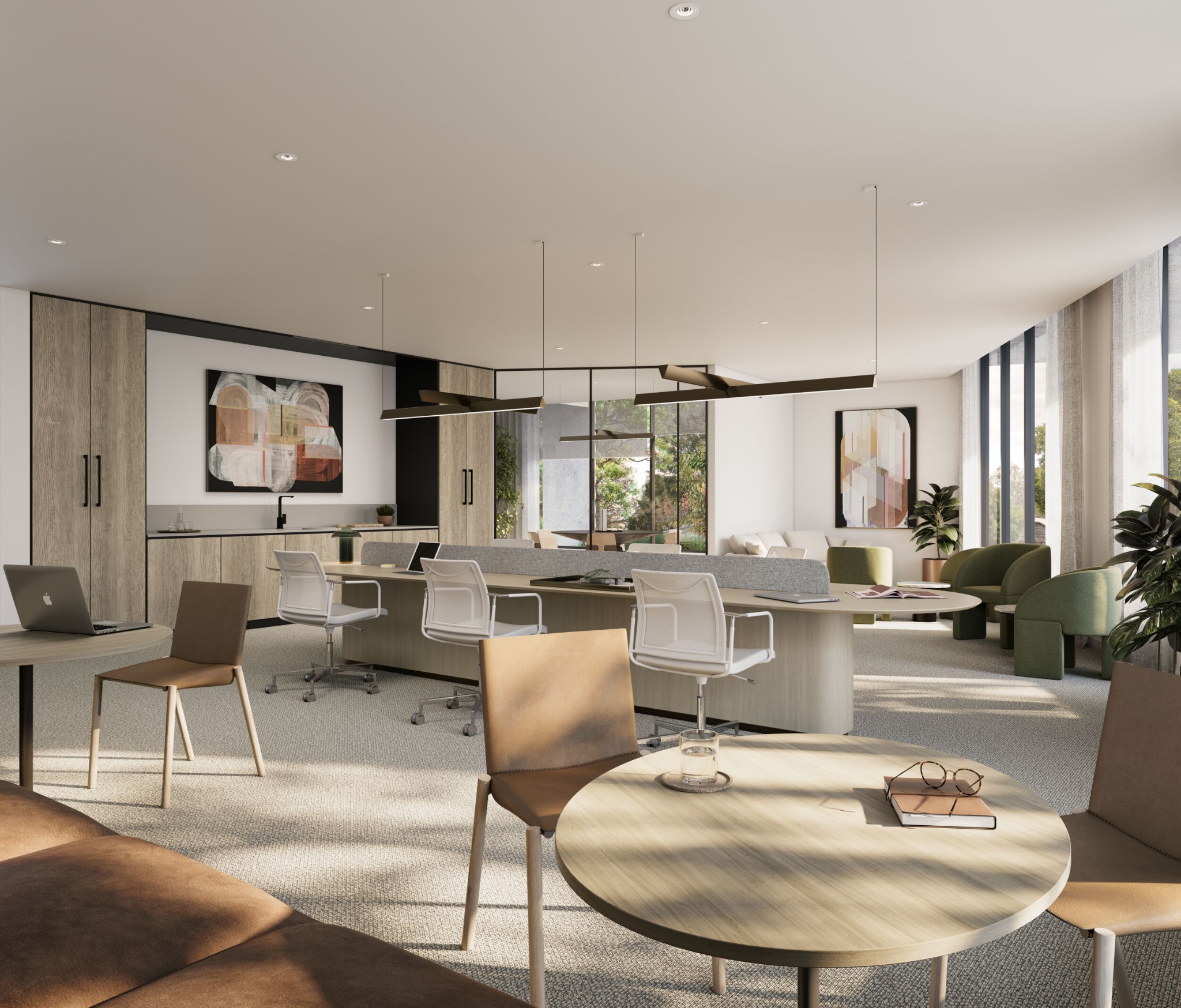 Loam House residents business lounge